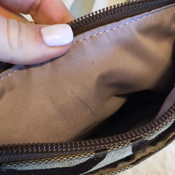 Gold stripe signature coach cross body - Picture 5 of 8